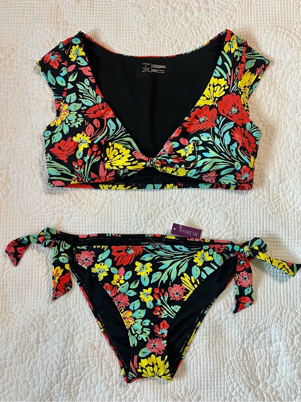 NWT Adore Me Salamanca Cap Sleeve Bikini - Picture 3 of 14